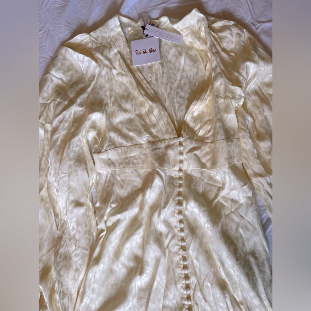Rat and Boa Isabella Ballon Sleeve Dress NWT